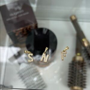 Gold Initial Pendant Charms